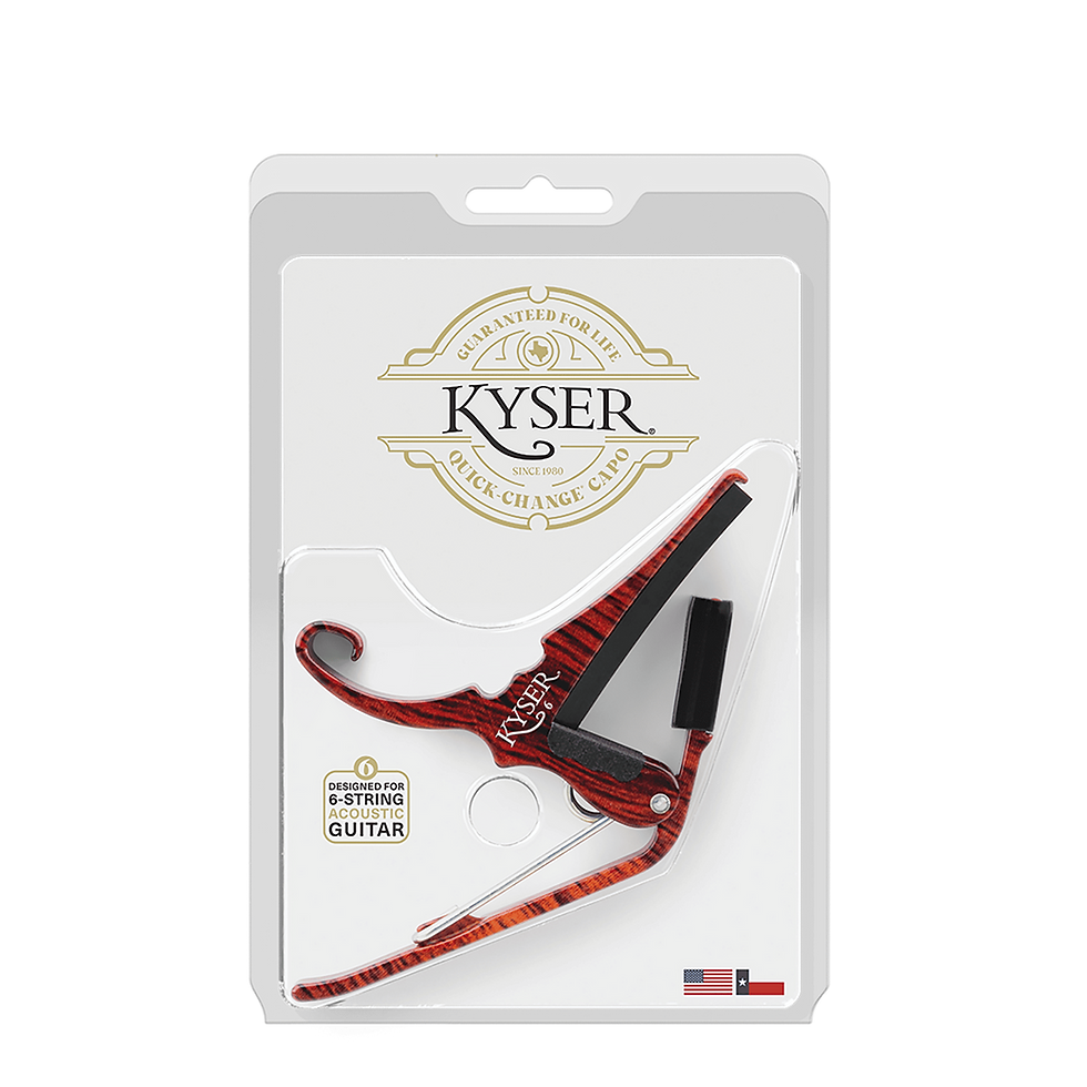 섬네일: Kyser Quick-Change Acoustic Guitar Capo - Durable Aircraft-Grade Aluminum Trigg