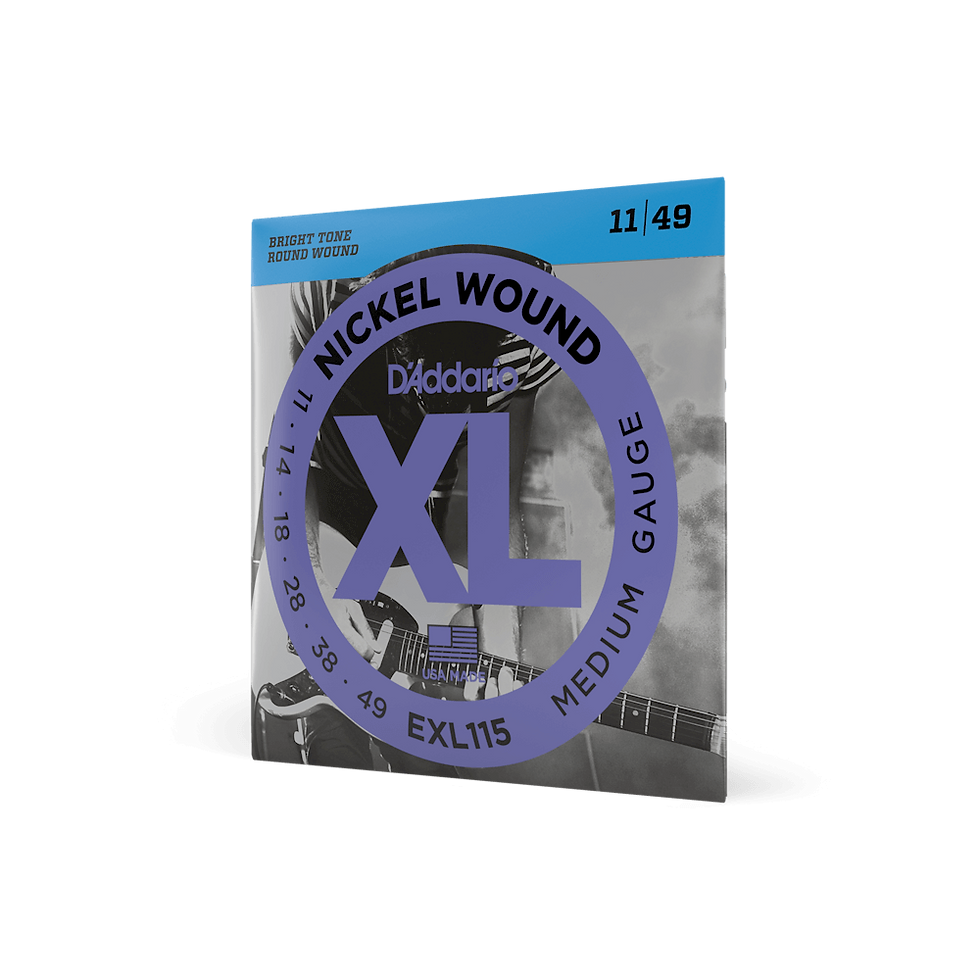 Thumbnail: D'Addario EXL115 XL Nickel Wound Electric Guitar Strings 11-49 Medium