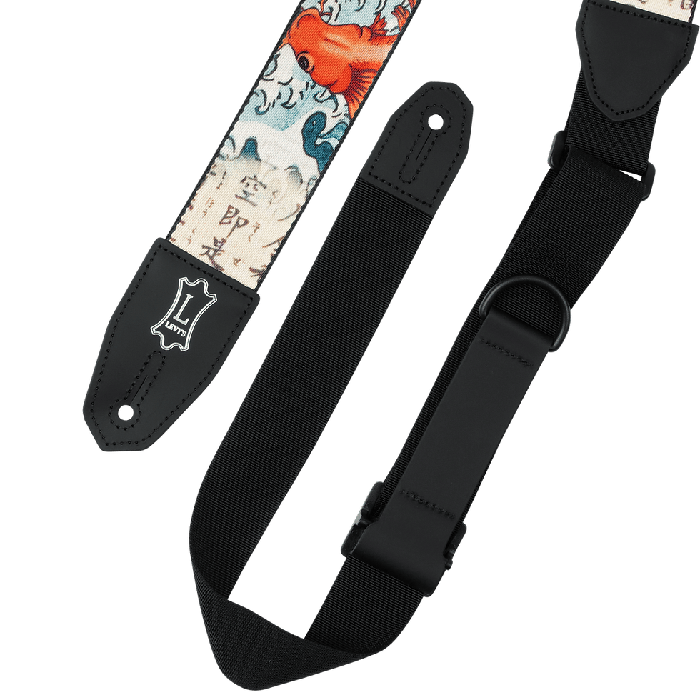 Thumbnail: Levy's Poly Right Height Series Adjustable Guitar Strap With RipChord