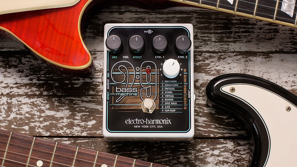 섬네일: Electro-Harmonix BASS9 Polyphonic Bass Machine Pedal: 9 Guitar-to-Bass Modes