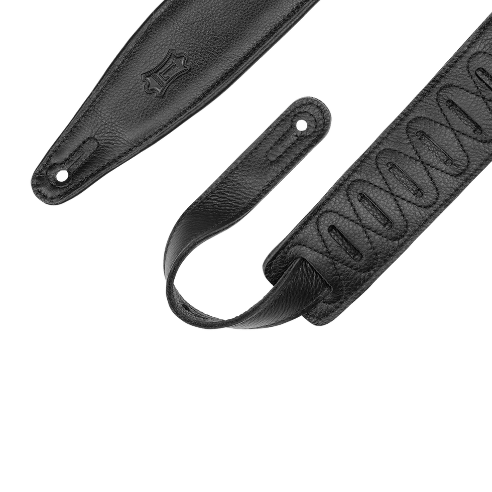 Miniature : Levy Moon Phases Series Genuine Leather Embroidered Guitar Strap Design