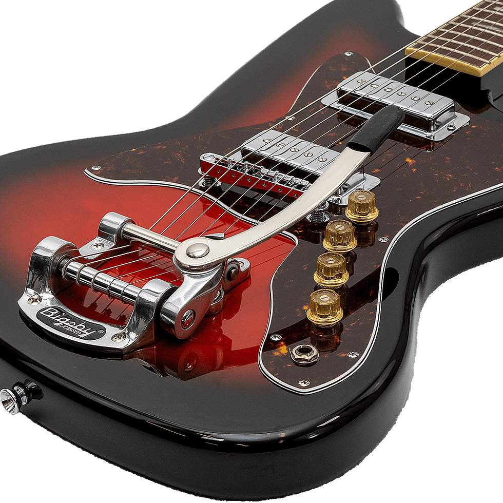 Miniature : Silvertone 1478 RSB Electric Guitar: Vintage Tone, Bigsby Tremolo, Mahogany Bod