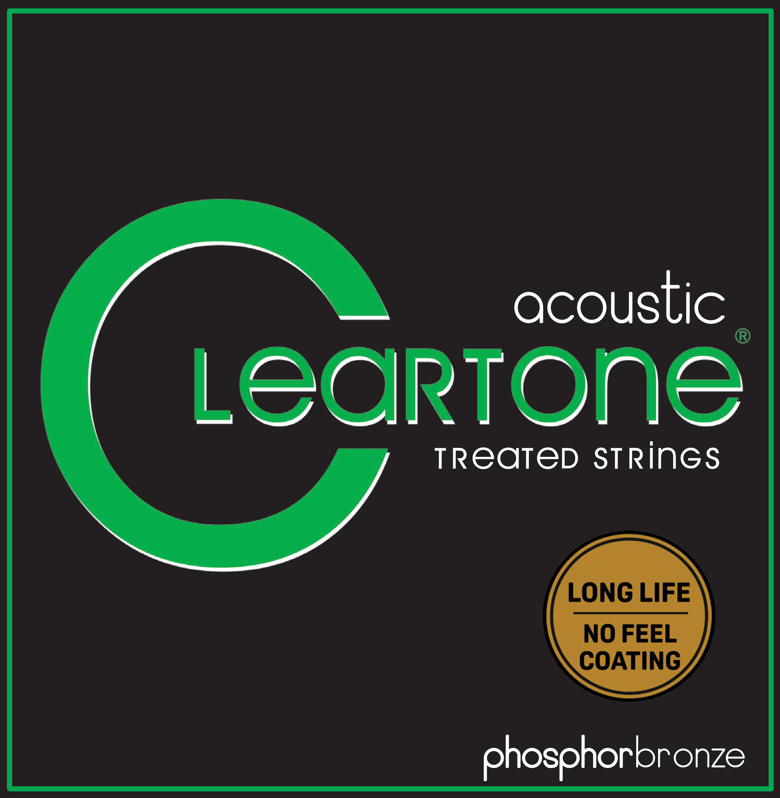 Cleartone Acoustic Phosphor Bronze Guitar Strings Patented Treatment Made USA
