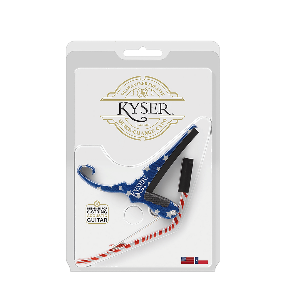 섬네일: Kyser Quick-Change Acoustic Guitar Capo - Durable Aircraft-Grade Aluminum Trigg