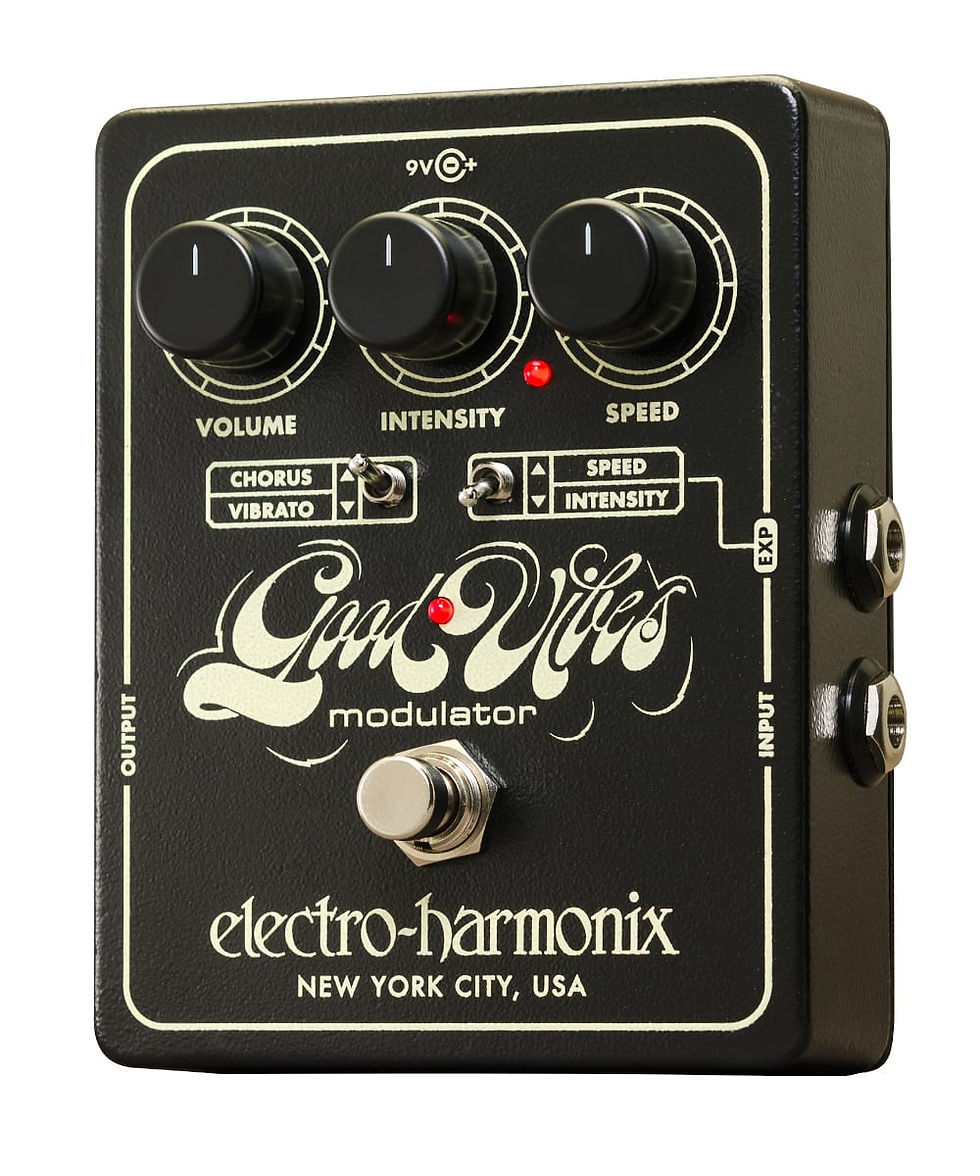 サムネイル： Electro-Harmonix Good Vibes Vintage Analog Photocell Chorus Vibrato Guitar Peda