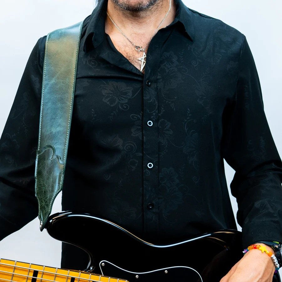 Miniature : Franklin Jackson Hole Aged Leather Guitar Strap