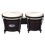 Thumbnail: Toca Synergy Wood Bongos: Vibrant Oak Shell Percussion Drums with Rawhide Heads
