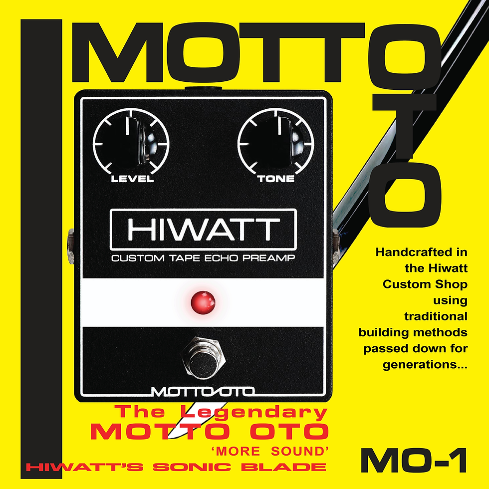 Thumbnail: Hiwatt Custom Motto Oto Boost Black Handwired Guitar Effects Pedal MO-1