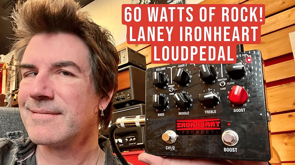 Thumbnail: Laney IRF-LOUDPEDAL 60 Watt 2 Channel Guitar Amplifier Pedal with Cab Sim