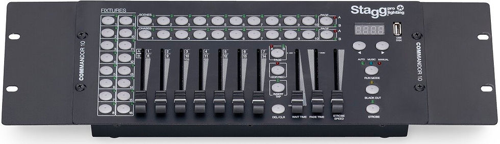 Miniature : Stagg COMMANDOR 10-1 US 10-CHAN DMX LIGHT CONTROLER