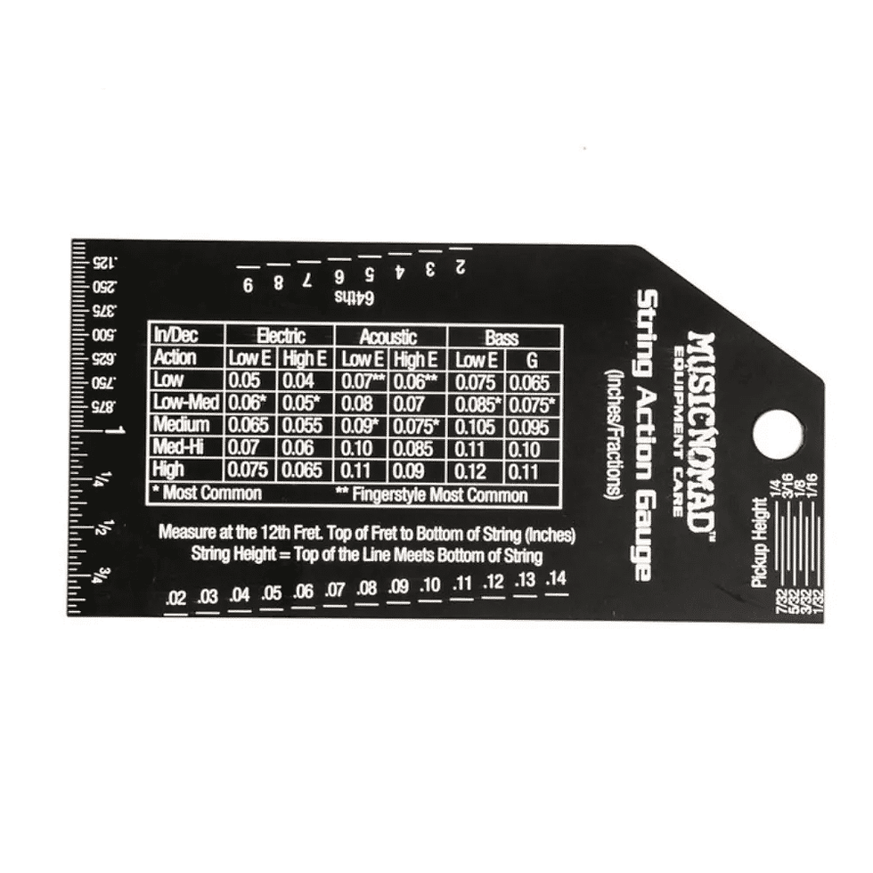Thumbnail: MusicNomad Precision String Action Gauge Stainless Steel 5in Black