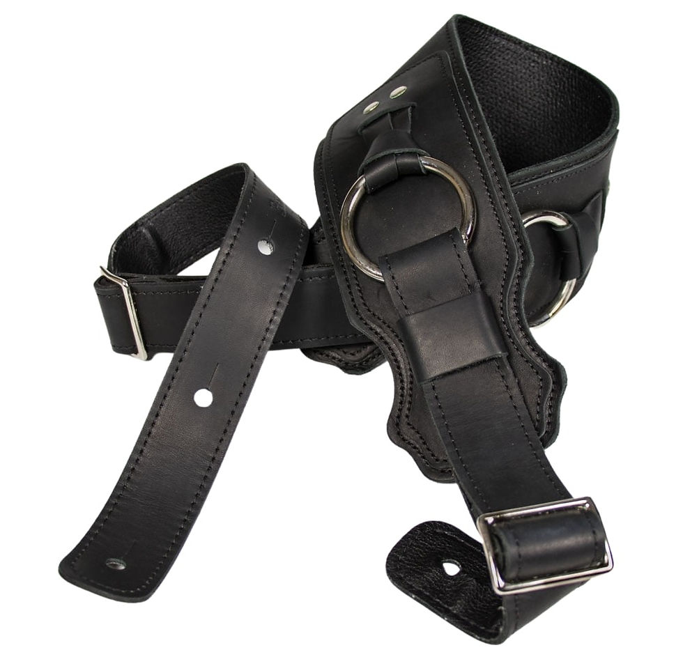 Miniaturbild: Franklin Strap 3.5 Inch Leather Bass Ring Strap for Heavy Guitars