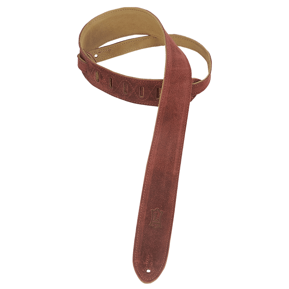 サムネイル： Levy's Simply Suede Series Guitar Strap Premium Quality Multiple Width Options