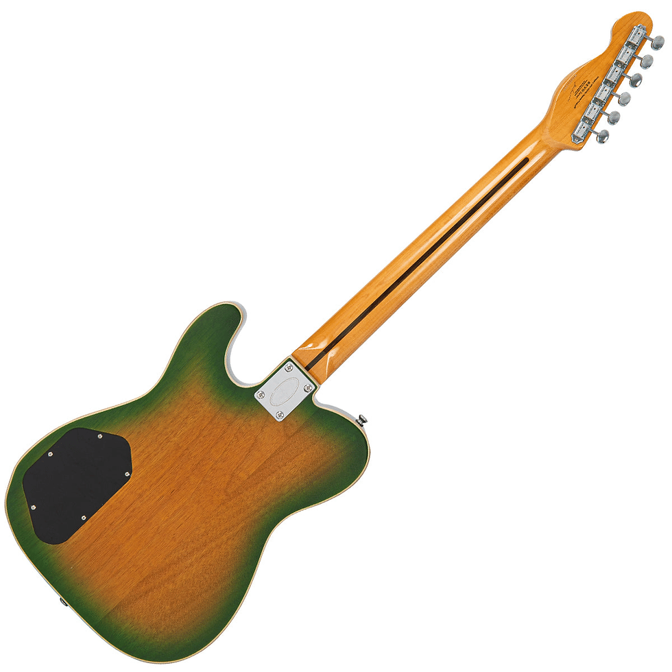 Thumbnail: Vintage REVO Series Trio Electric Guitar in Green Yellow Burst