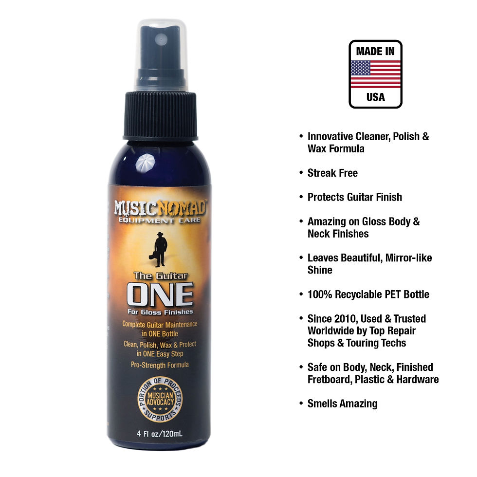 Hình thu nhỏ: MusicNomad The Guitar ONE All-in-One Cleaner Polish Wax 4 oz