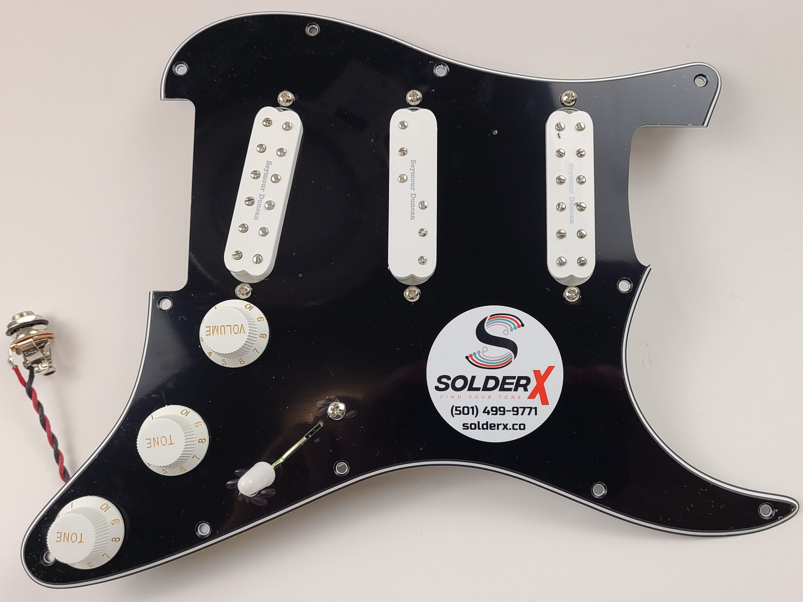 SolderX Strat-Style Prewired Pickguard Seymour Duncan Everything Axe