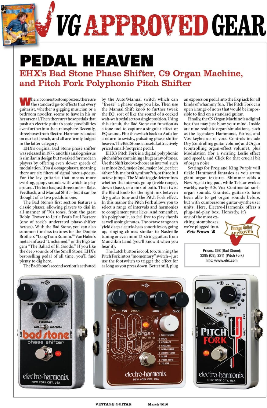 섬네일: Electro-Harmonix C9 Multi-Voice Organ Machine Guitar Pedal with 9 Classic Sound