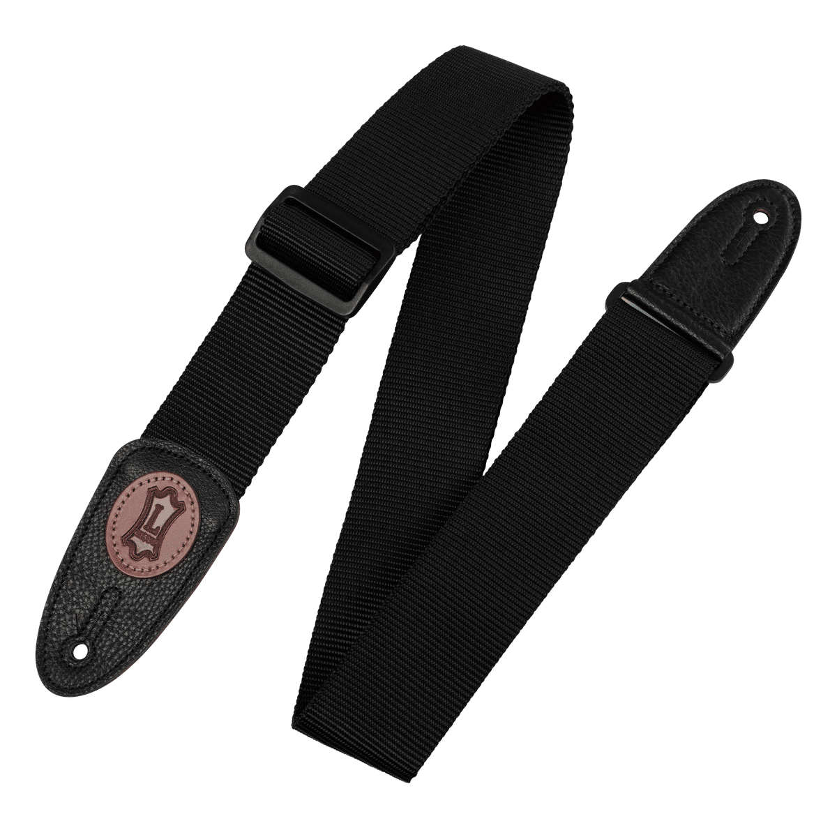 Levy's Signature Polyester Guitar Strap with Iconic Leather Badge Detail