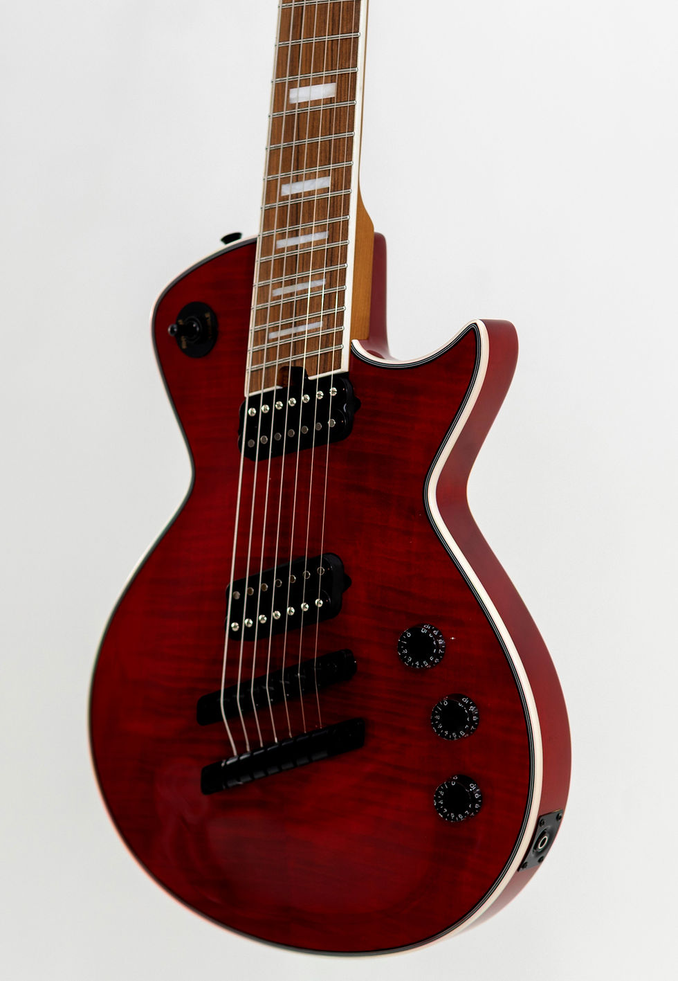 Miniatura: Tagima Almach 7 UQ 7-String Electric Guitar Flamed Transparent Red