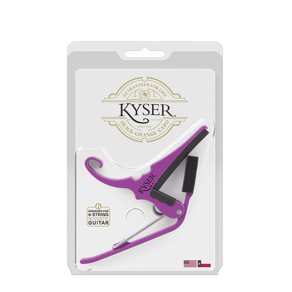 섬네일: Kyser Quick-Change Acoustic Guitar Capo - Durable Aircraft-Grade Aluminum Trigg