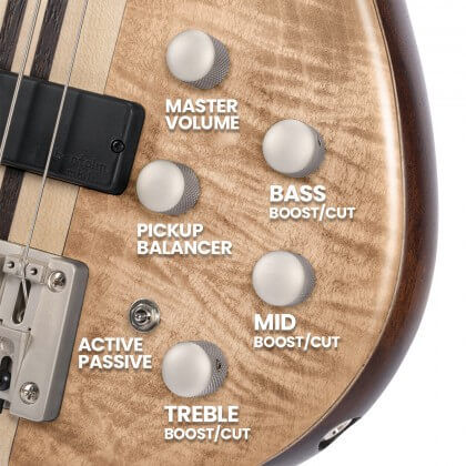 Miniature : Cort Artisan A5 Plus FMMH 5-String Electric Bass Guitar