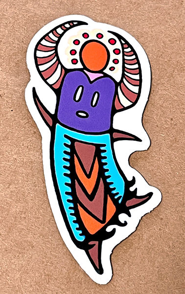 Thumbnail: Dancing Monster Doodle Sticker