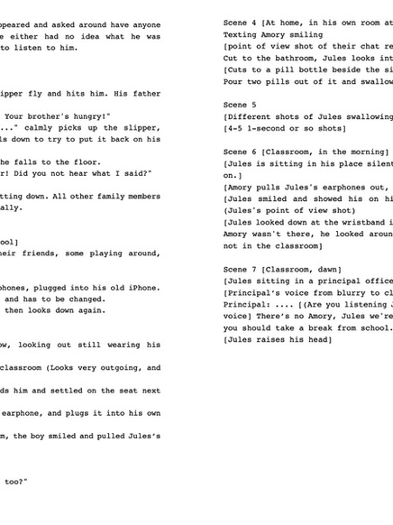 Blog Post 8- Script, Storyboard, Shot List 