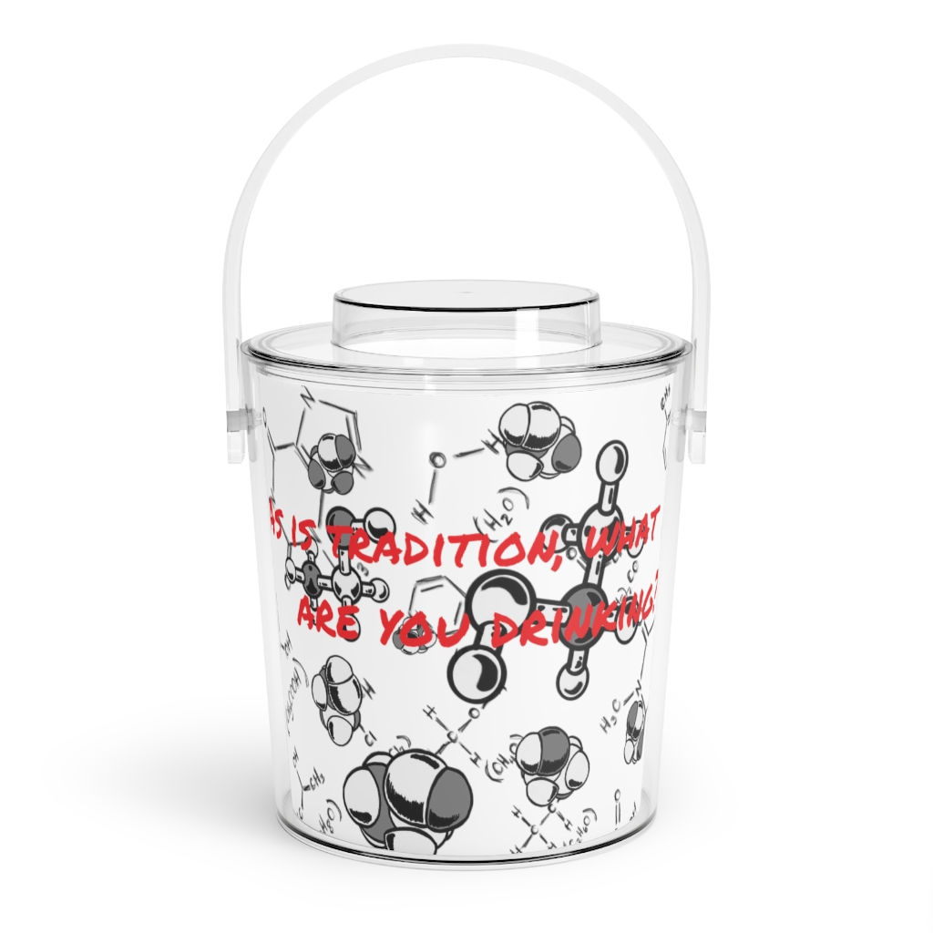 Drink the Molecules Ice Bucket with Tongs