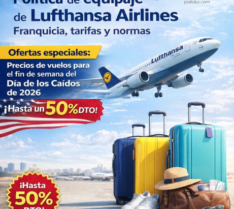 Política de equipaje de Lufthansa Airlines: Franquicia, tarifas y normas