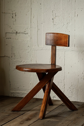 Pierre Chapo S34 chair ピエールシャポー チェア Pierre Chapo / S34 Chair with 7-shaped back - NICK WHITE