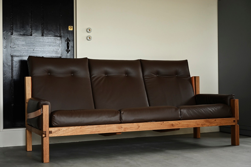 サムネイル： Pierre Chapo S32Y Three-Seat Sofa