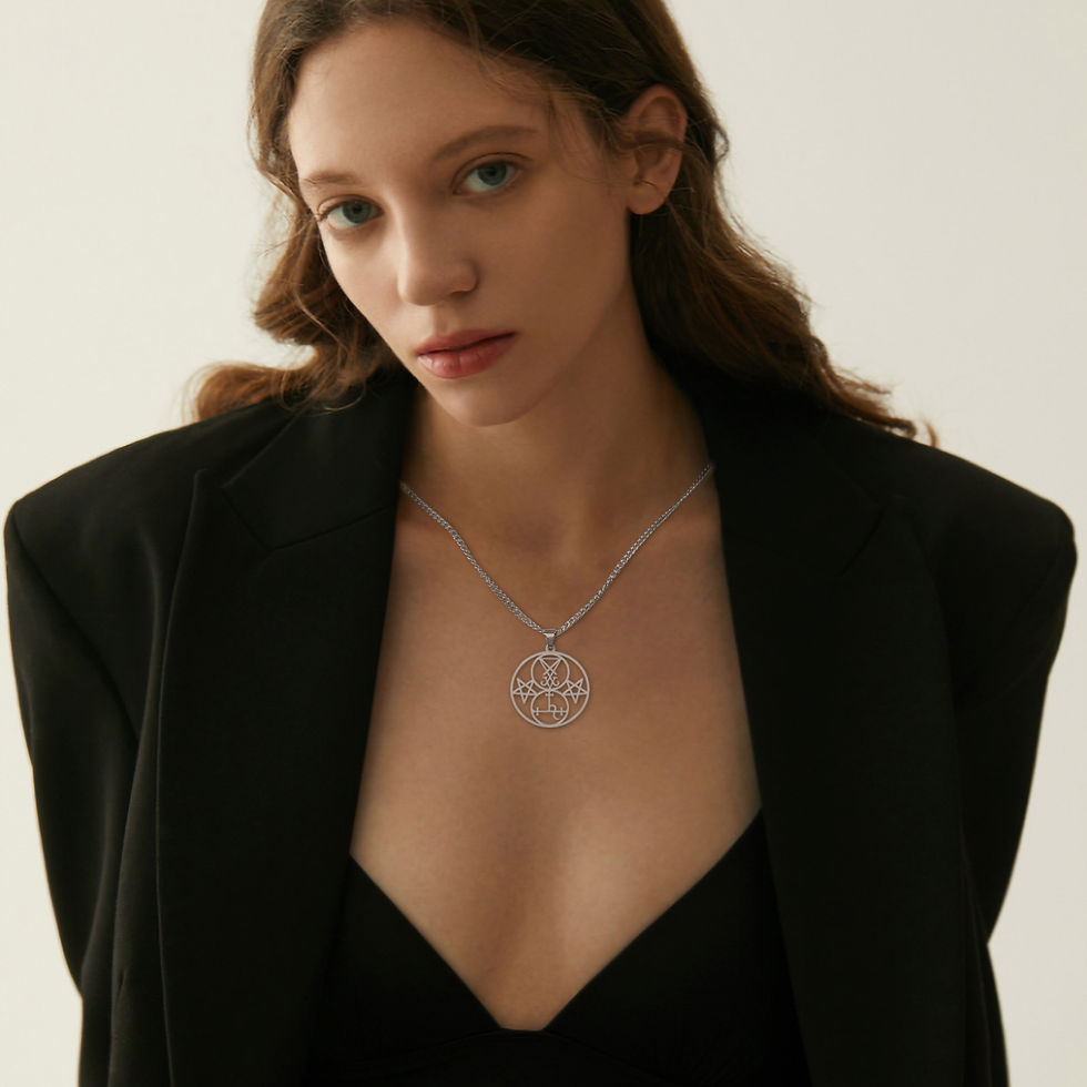 Thumbnail: Lucifer & Lilith Satanic Necklace Seal