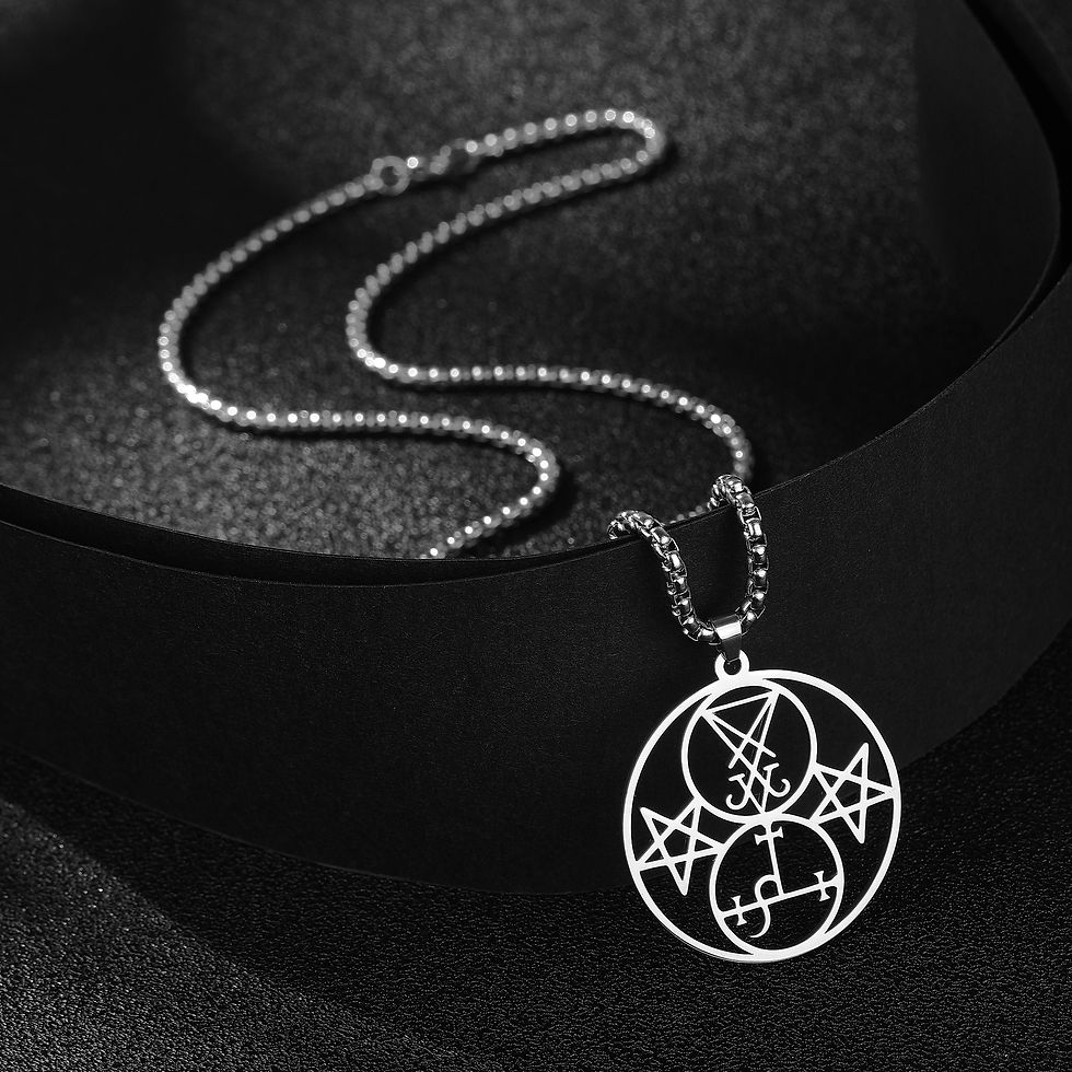 Thumbnail: Lucifer & Lilith Satanic Necklace Seal