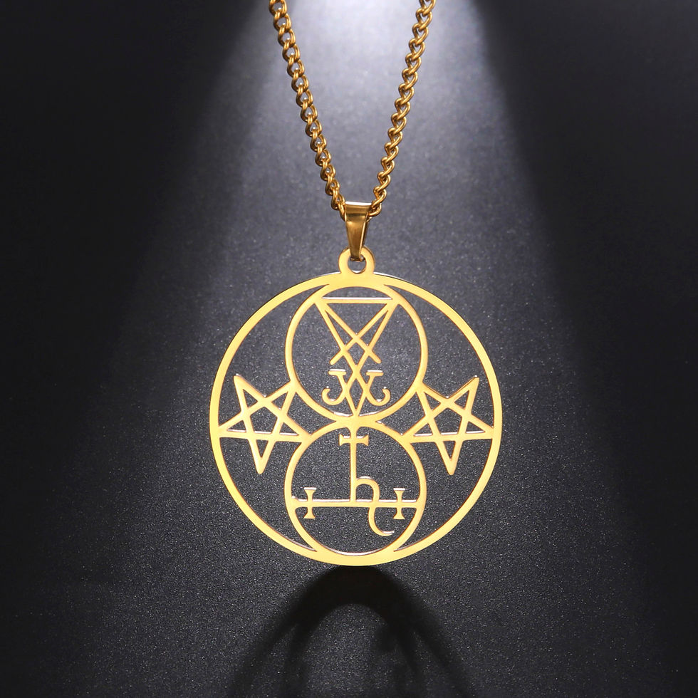 Thumbnail: Lucifer & Lilith Satanic Necklace Seal