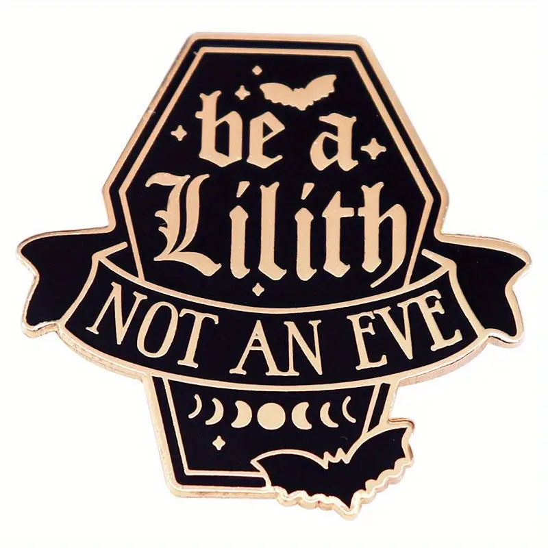 Thumbnail: "Be a Lilith, Not an Eve" Letter Brooch Statement Accessory