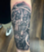 Realistic And Unusual Clown Tattoo