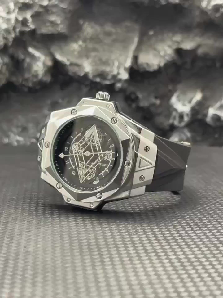 Miniatura: Reloj geométrico futurista M.-10261,10335