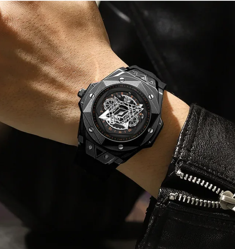 Miniatura: Reloj geométrico futurista M.-10261,10335