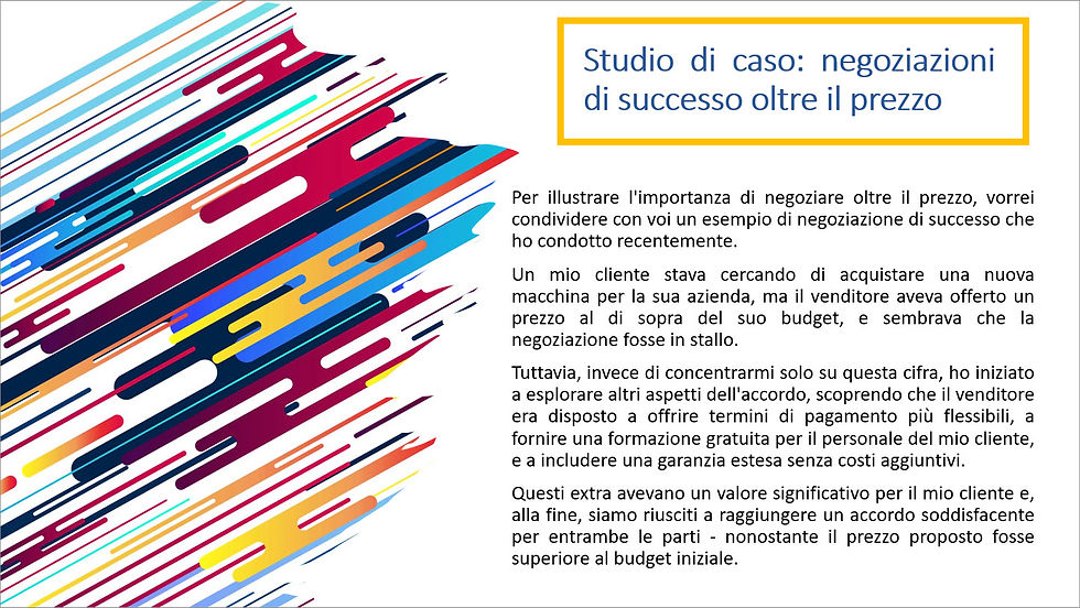 negoziazione oltre il prezzo; negoziazione; prezzo; strategic pricing