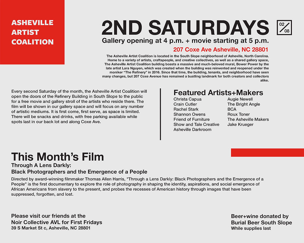 Our Inaugural Second Saturday Event On February 8th