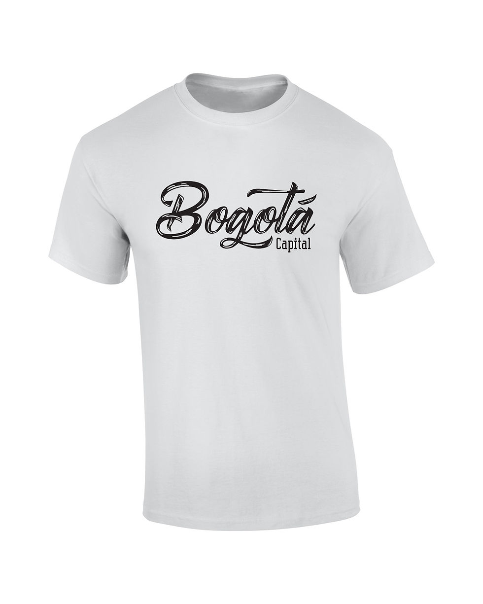 Miniatura: Bogotá Capital Skyline camiseta blanca