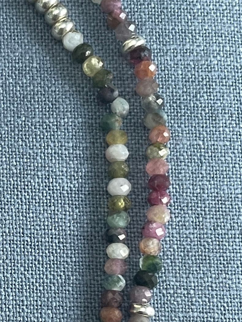 Thumbnail: Tourmaline pinks & greys necklace
