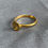 Thumbnail: Gold-plated 'dish' ring