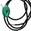 Thumbnail: Malachite Leather Bolo Necklace