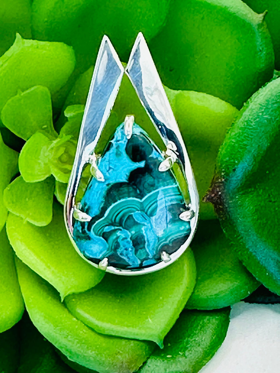 Thumbnail: Malachite & Chrysocolla  Pendant