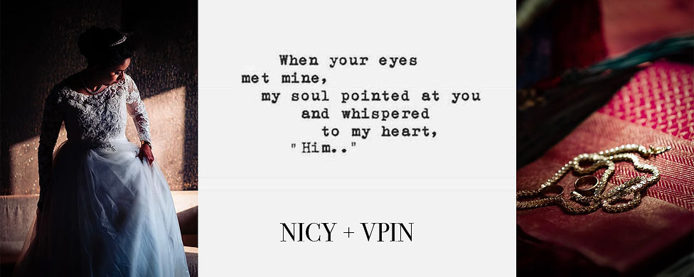 Beautiful bride in her wedding gown banner