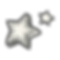 two white stars doodled in a black outline