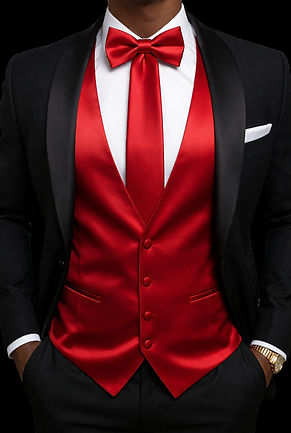 Red Vest & Tuxedo