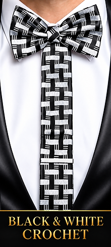 BLACK & SILVER CROCHET