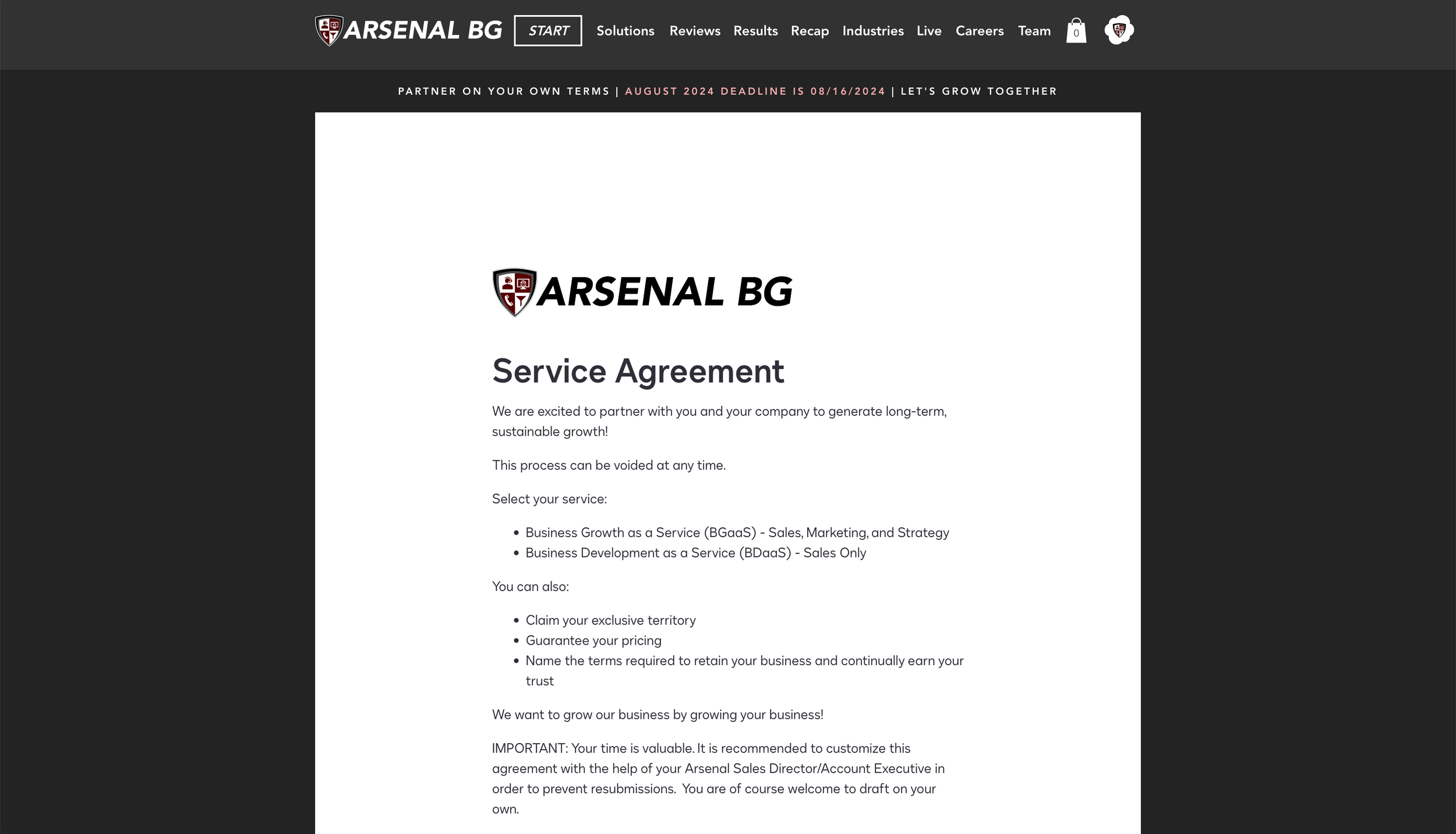 Service Agreement